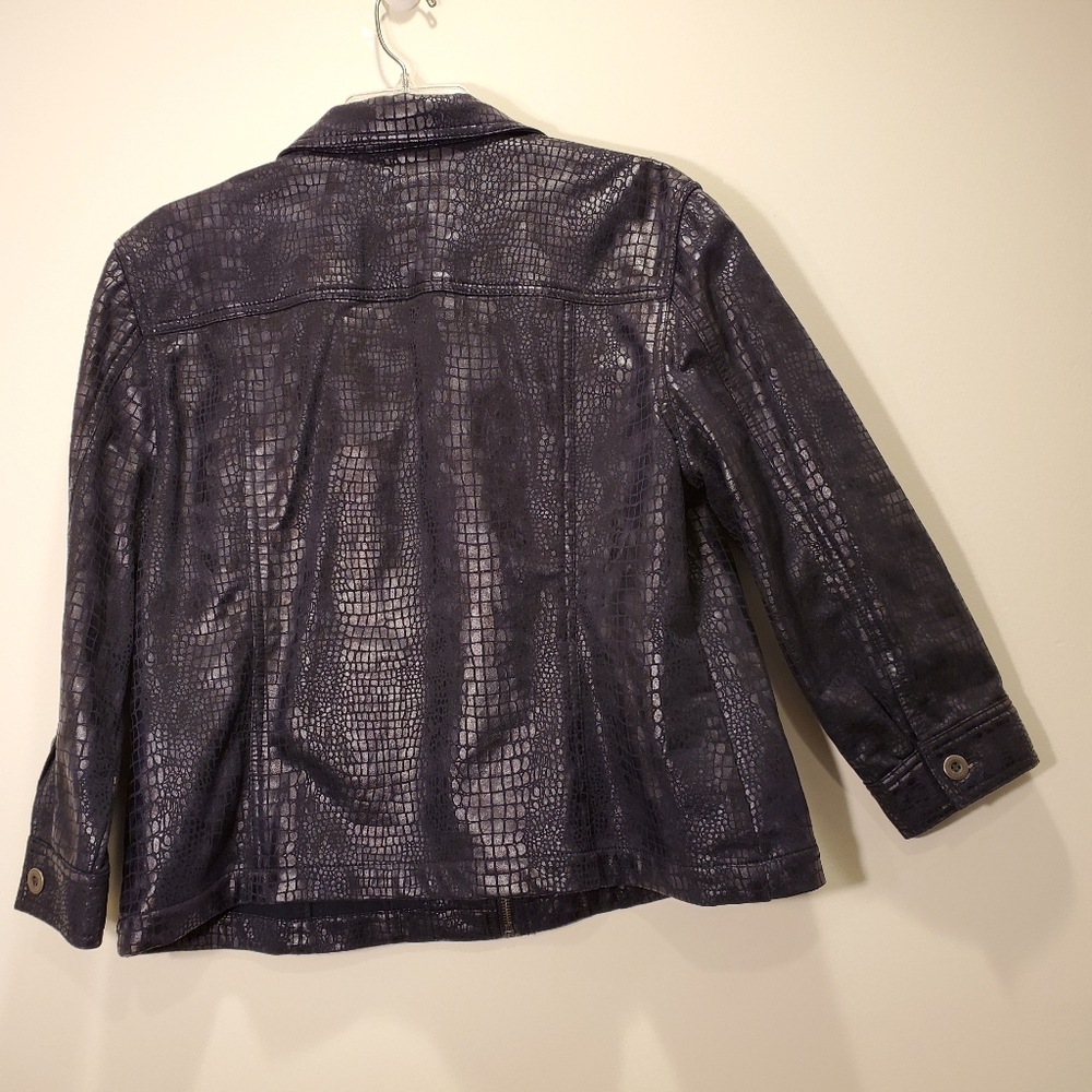 Ruby Rd. Alligator Patterned Jacket, Size 16 - image 2